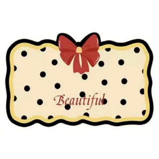 Ins Wind Bow Bathroom Bathroom Diatom Mud Floor Mat Living Room Entry Carpet Water Absorbent Non-slip Foot Mat
