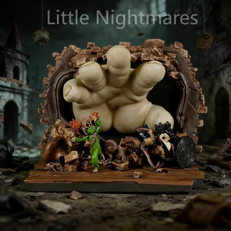 Cartoon Anime Little Nightmare V3 Monster Baby Series Model Handheld Computer Case Decoration Ornament Action Figures Fans Gift