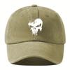 Fashion printing skull baseball cap, outdoor sun protection, cycling duckbill cap, vacation camping, travel, leisure occasions
