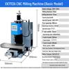 Deqier XK73A Small CNC Drilling & Milling Machine with Mach3 System CN Plug (adapter Included)