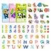 Non-Toxic Kids Paper Magnetic Paste Lowercase Letters Animal Puzzle Puzzle Fun Training Color Abnormity Sticker Game For Gifts
