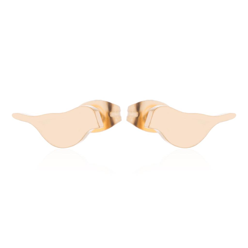 Korean Cute Forest-Style Stainless Steel Dove Stud Earrings