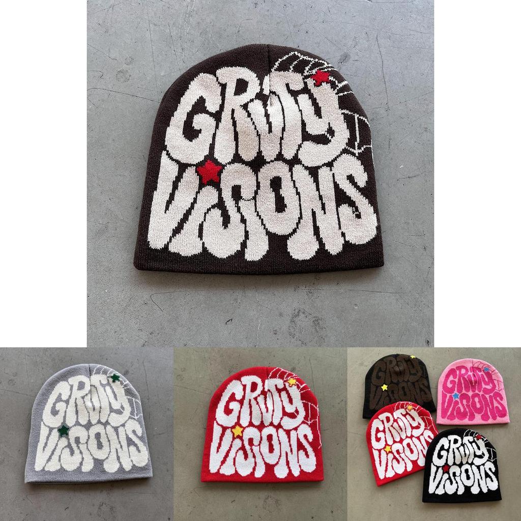 Modern Beanie For Winter Women Men Fashionable No Brim Design With Letter Pattern