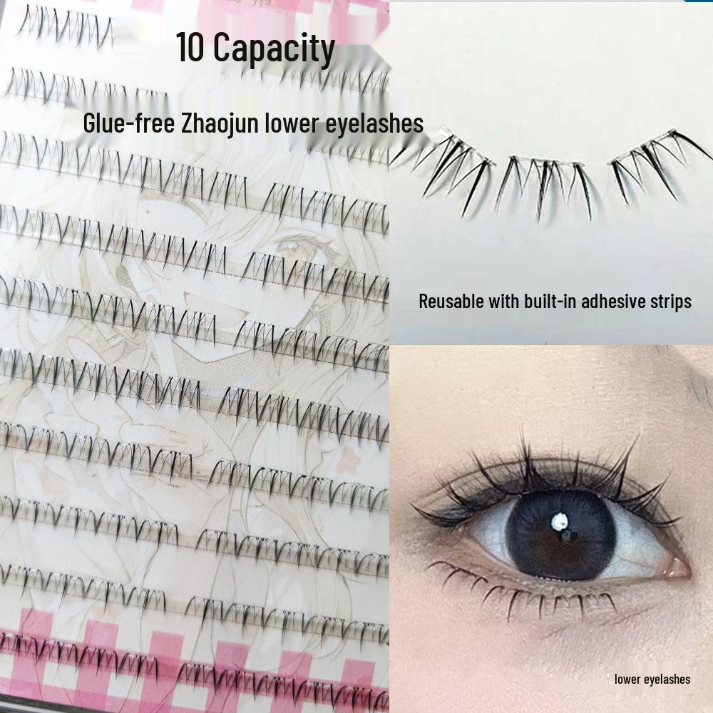 North Star High-Capacity Nude Makeup Lazy Segmented Self-Grafting Adhesive-Free Natural-Look Eyelashes