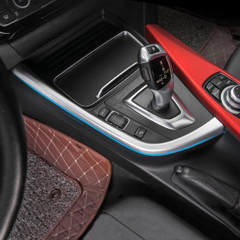 For BMW 3 4 Series 3GT F30 F31 F32 F34 F36 316li Car Accessories Control Gear Shift Panel Decorative Strip Cover Trim Sticker