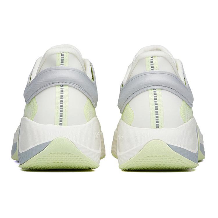 Anta Cushioning Slip Resistant Abrasion Resistant Breathable Lightweight Low top Running Shoes Women's White Green Gray 122235556-6