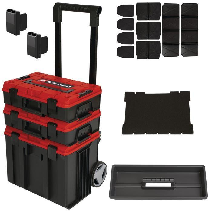 Einhell Tour de coffrets de rangement E-Case Tower (120 kg max, pour le rangement modulable d’équipements sensibles)