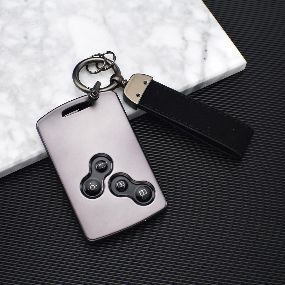 

Для Renault Clio Laguna Koleos Megane Fluence Zoe Scenic Captur Card 4 кнопки Чохол для автомобільного ключа ТПУ Кришка дистанційного ключа Set 1