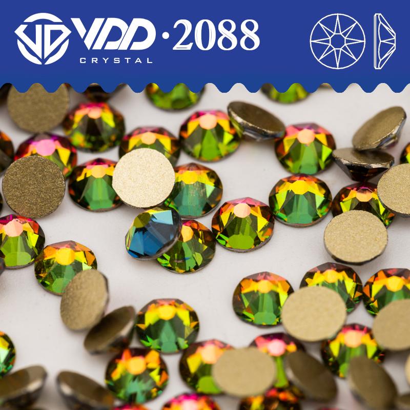 VDD SS16-SS30 High Quality 2088 Rhinestones Crystal Flatback 8 Big 8 Small 16cut Stones for DIY Crafts Nail Art Decoration