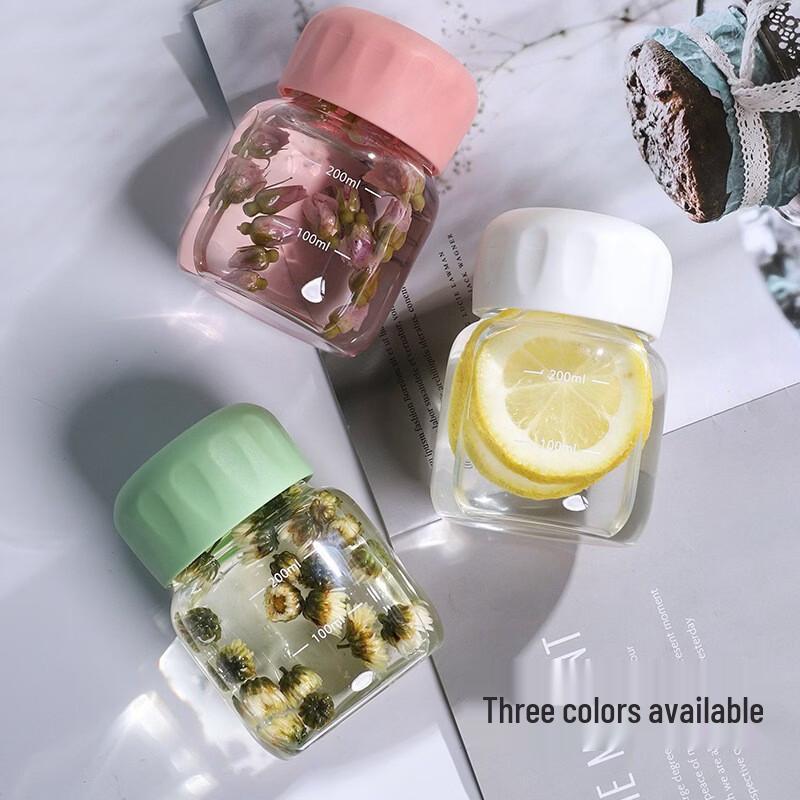 Zhenqi Portable 300ml Glass Mug with Lid