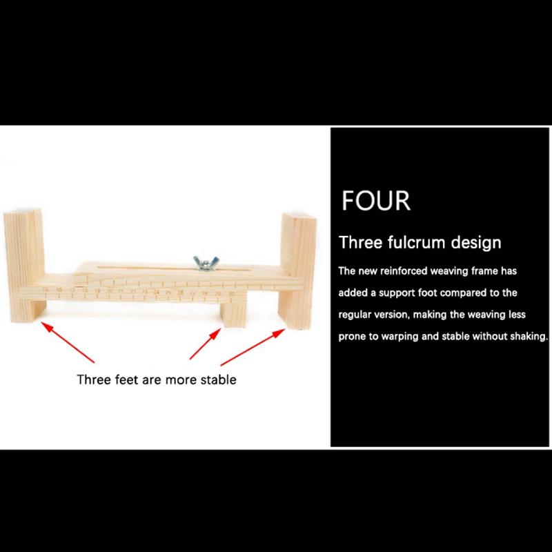 Outil de tressage de corde créatif et pratique, support à corde tricoté à la main pour bracelets, colliers, bricolage, artisanat, outils de fixation pour tricotage de corde