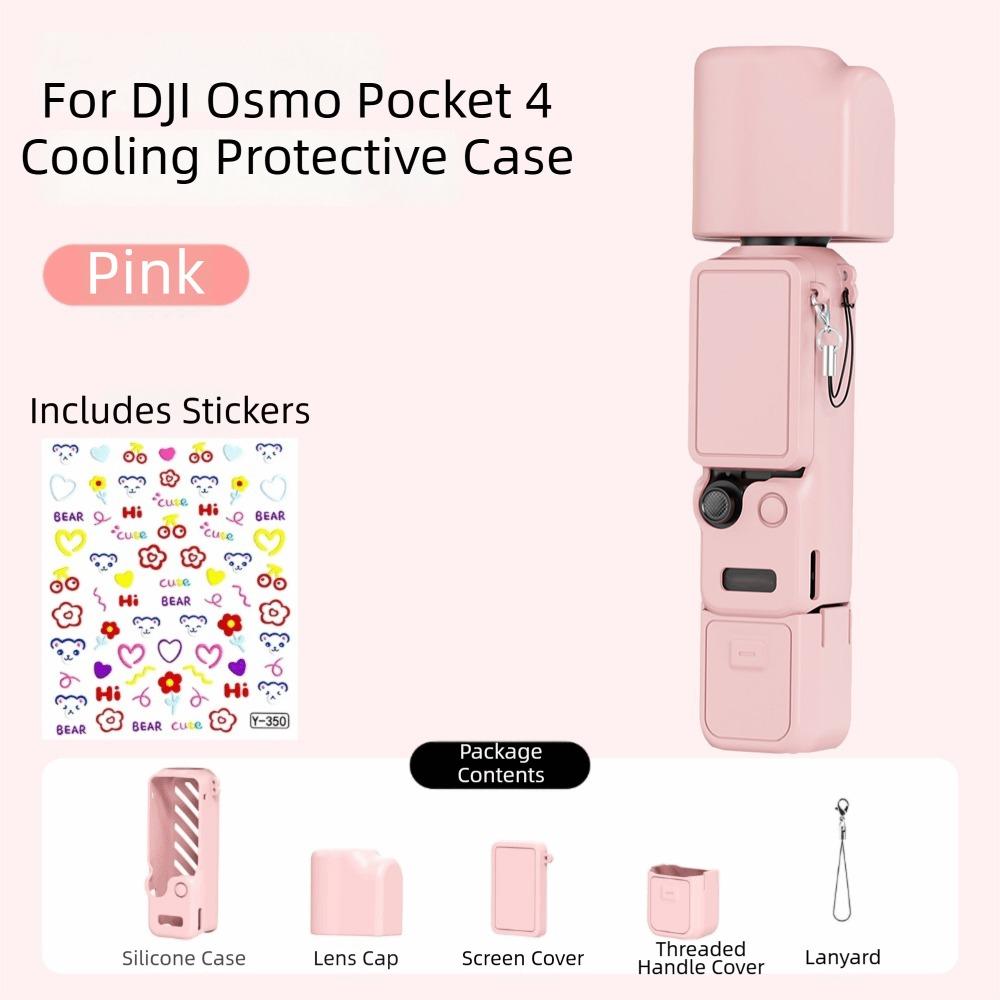 Odporne na zarysowania Silikonowe Etui Ochronne Miękka Osłona na Akcesoria do Kamery DJI Osmo Pocket 4