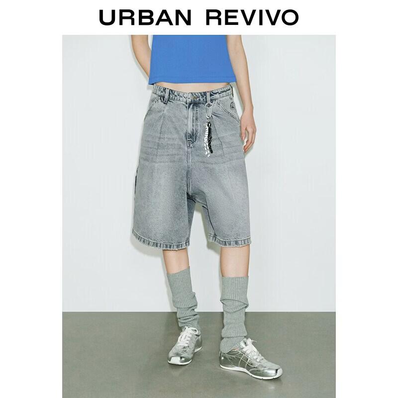 

UR Women s Washed Denim Cargo Pants with Rope Detail 27