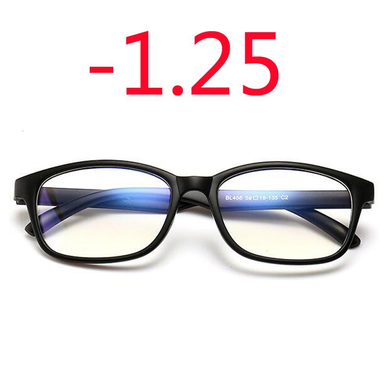

-1.0 -1.25 -1.50 -1.75 -2.0 -2.5 -3.0 To -4.0 Finished Myopia Glasses Women Men Short Sight Eyewear Black Blue Red Frame