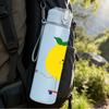 1PC Happy Lemon Fruit 750ml Color Plastic Sports Water Bottle Leakproof Flip Straw Lid Suitable for Sports Office Home Use