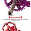 Prowheel Haomeng Horský klikový systém Hollow Integrated s jedním/dvěma převodníky pro 9-11 rychlostí.