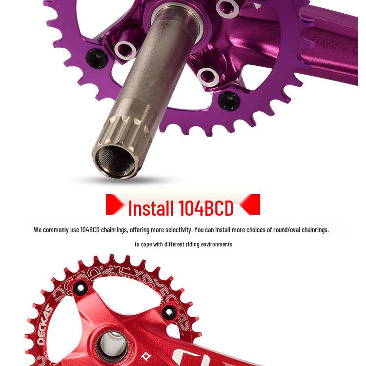 Prowheel Haomeng Horský klikový systém Hollow Integrated s jedním/dvěma převodníky pro 9-11 rychlostí.