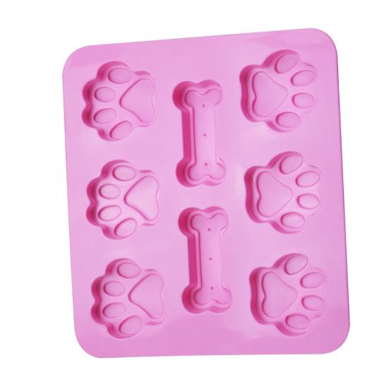Kosti štěněcích tlapek Nepřilnavý silikonový dort Forma na čokoládové sušenky Nástroj na domácí pečení