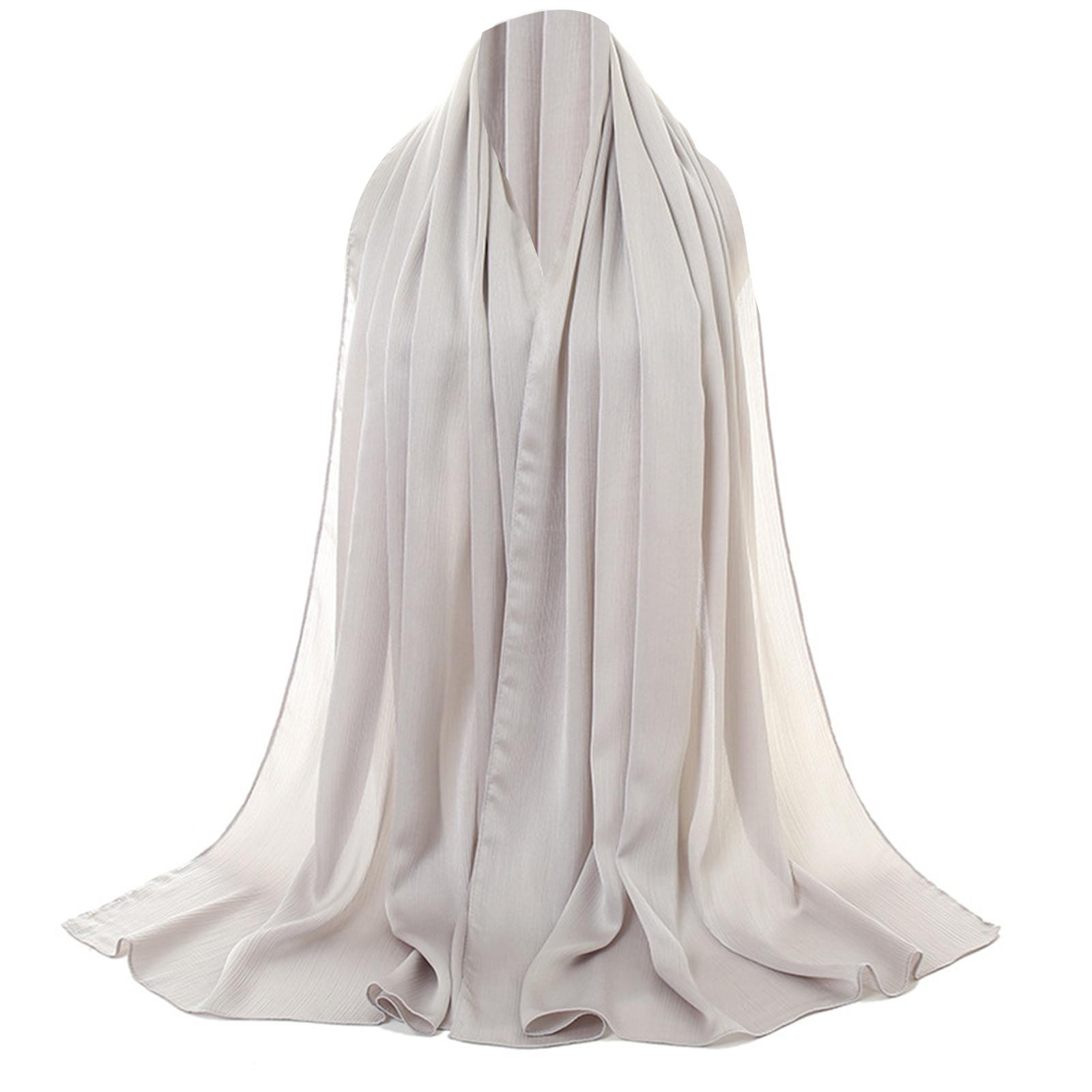 

Однотонный женский хиджаб, шарф, головной убор, дышащий, удобный для религиозной деятельности и повседневной носки в медресе. 8