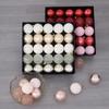 Multi-color Cracked Plastic Christmas Ball Tree Ornaments