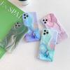 Literature and Art Gradual Change Marble Mobile Phone Case 17ProMax Mobile Phone Case 16pro Rock Large 14/15 Soft Case 17Air