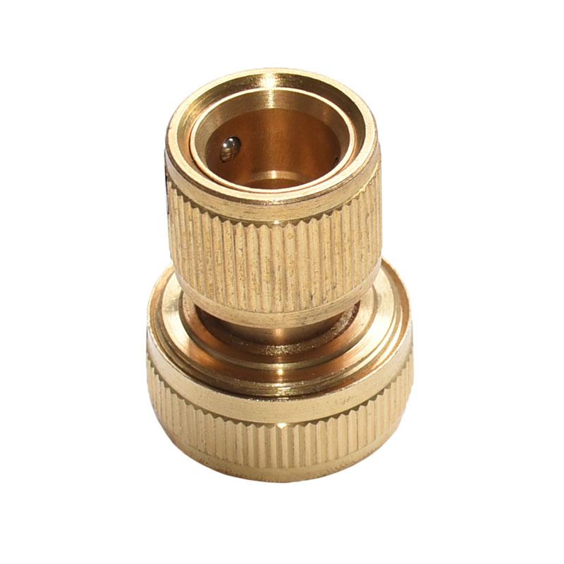 5pcs Brass Hose Connector 3/4 Garden Hose copper Fittings The Faucet Adapter 20mm Hose Water Gun Adapter Joint 5Pcs