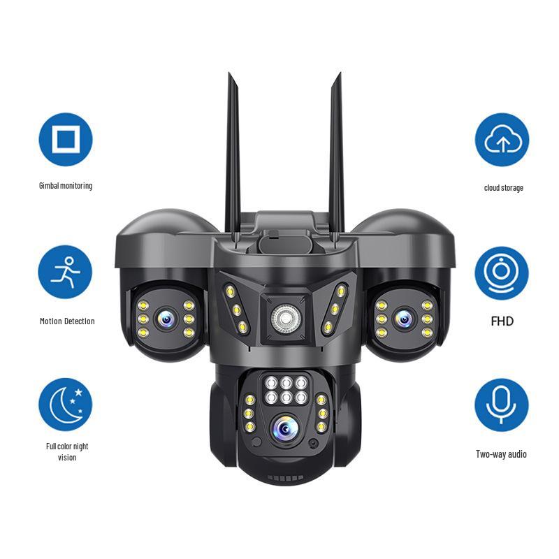 V380 Three-Screen 360° Panoramic Home Monitoring Camera