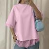 Womens Spring Tops Lace Hem Design Summer Shirts for Women Comfortable Womens Summer Shirts Loose Fit Dressy Tops for Women