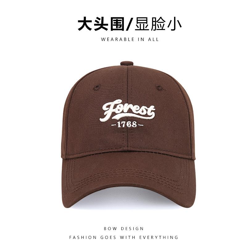 

Бейсболка 2025 новий капелюх глибокий верх широкий бриль великий обхват голови кепка що показує обличчя маленький сонцезахисний козирок Adjustable