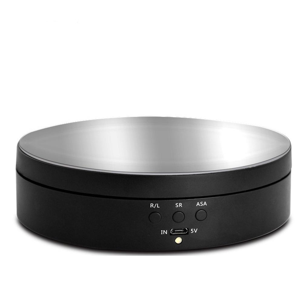 

138mm Photography Rotating Display Stand 360 Degree Electric Rotating Product Display Turntable Rechargable black smooth