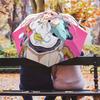 Super Sonico  pattern, automatic folding umbrella, portable and foldable design, 8 ribs, a Christmas or birthday gift.