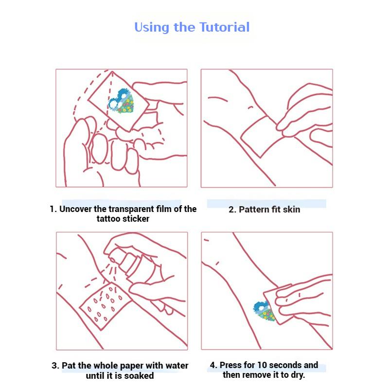 Kpop Demon HUNTERIX Tattoo Stickers Sajaa Boys Dark Cosplay Body Tattoo Stickers Set Kid Birthday Party Gifts Cosplay Props