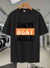 Breathable Mesh Short Sleeve T-shirt - "UNTIL I BEATABLE" Graphic Print