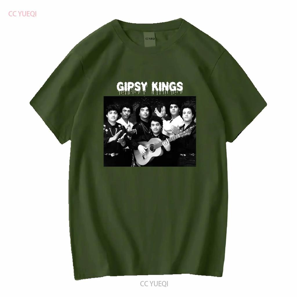 Individuelles T-Shirt NEU Gipsy Kings Band T-Shirt Schwarz Kurzarm Alle Größen S Bis 5XL 1F995 Lang Oder Ärmel Vintage Gewaschen Leicht