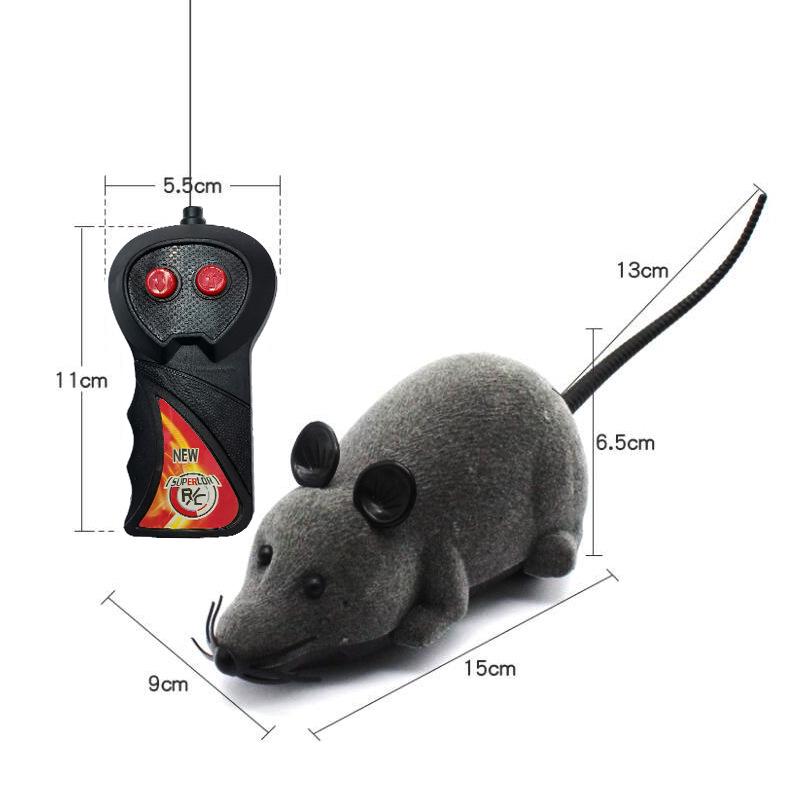 Novel Remote Control Mouse Cat Teaser Toy - Infrared Simulator Animal Electric Toy