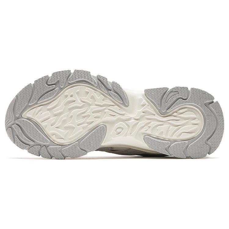 Anta Hot Comfortable Cushioning, Wear Resistant Low top Casual Shoes Men's White Gray 912348806-1