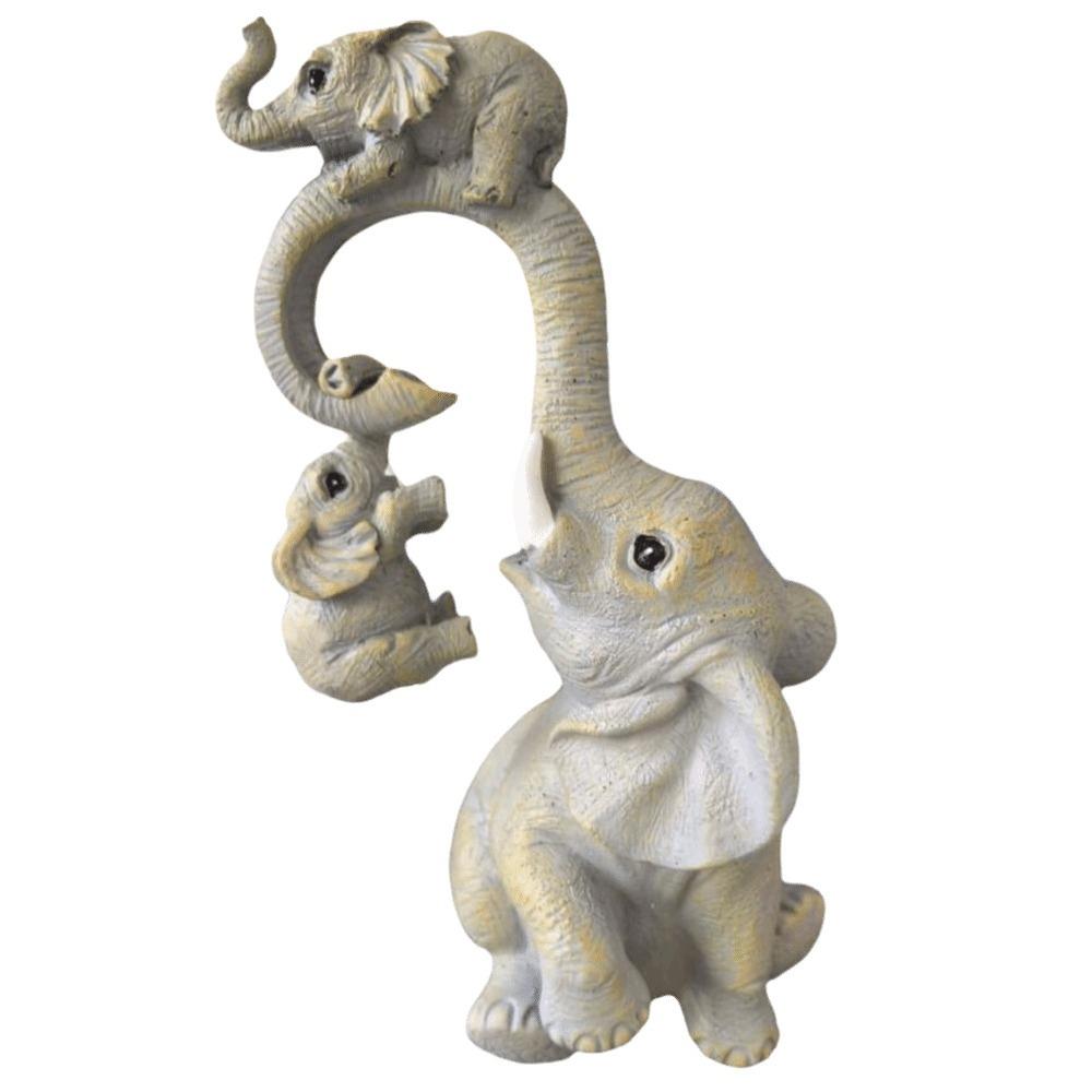 

3PCS Cartoon Elephant Ornaments Cute Potted Plant Hanging Crafts Outdoor Courtyard Elephant Sculpture