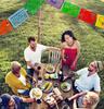 TexMex Zábavné věci Coco Inspirovaná Mexická Fiesta Plastové Papel Picado Barevné Dekorace Banneru Party Potřeby Ideální pro Jakoukoli Příležitost 2 Balení Chodidla