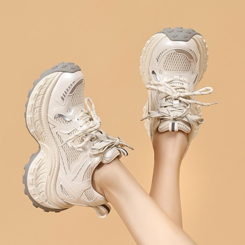 Shoes Women's Spring and Autumn Purple Platform Shoes Breathable Versatile Lightweight Muffin Bottom Sports Casual Women's Shoes