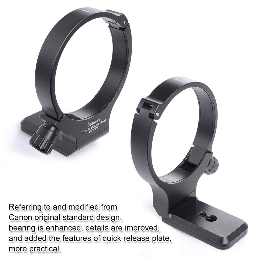 IShoot Kamera Stativhalterung Stativhalterung Objektivstütze Objektivhalterung Stativ Kompatibel mit Canon EF IS USM EF IS USM Untere Schnellwechselplatte mit