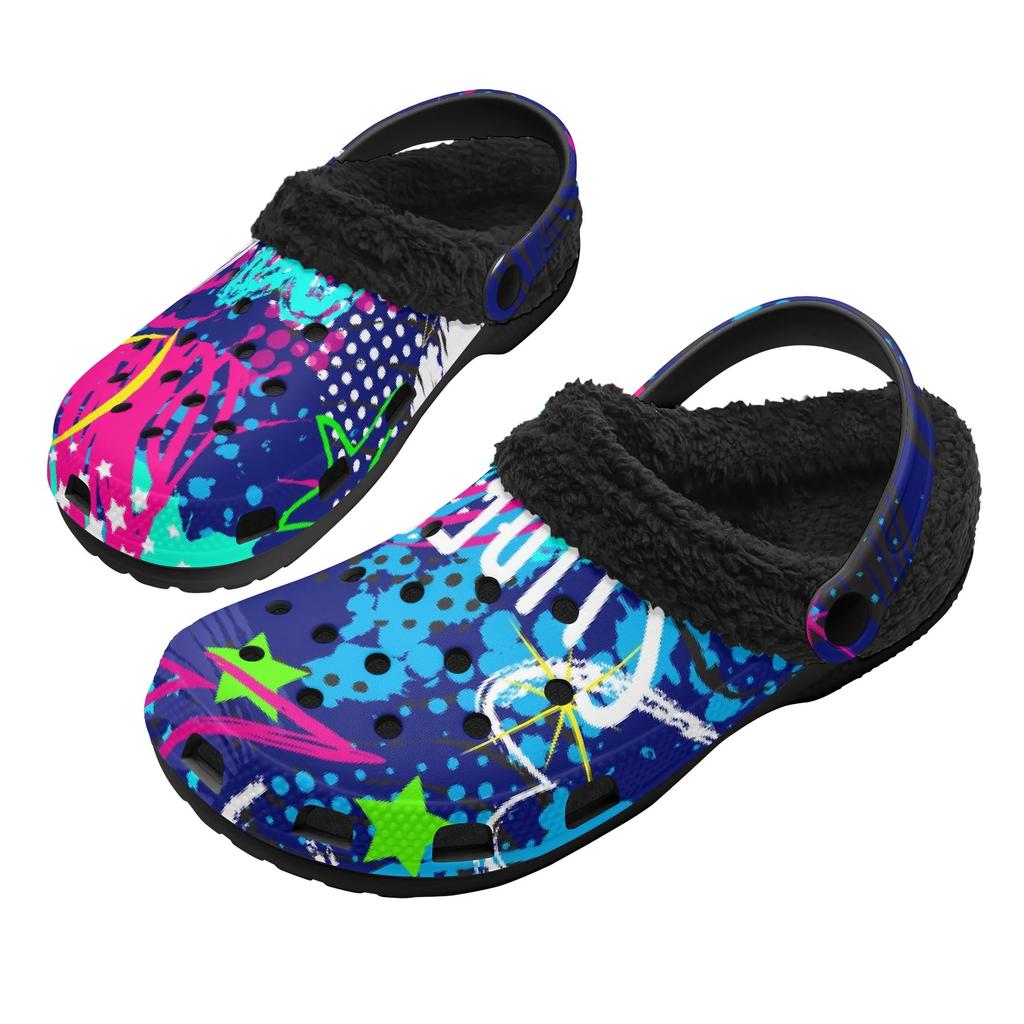 1 Pair Cozy EVA Plush Lined Clogs For Men Women Warm Slip On Winter Comfort Shoes Lightweight Indoor Outdoor Wear