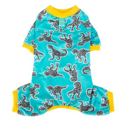 Cotton Soft Material Dog Pajama for Chihuahua Yorkie Dinosaurs Design Winter Puppy Clothes Gift Stretchable Pet Apparel