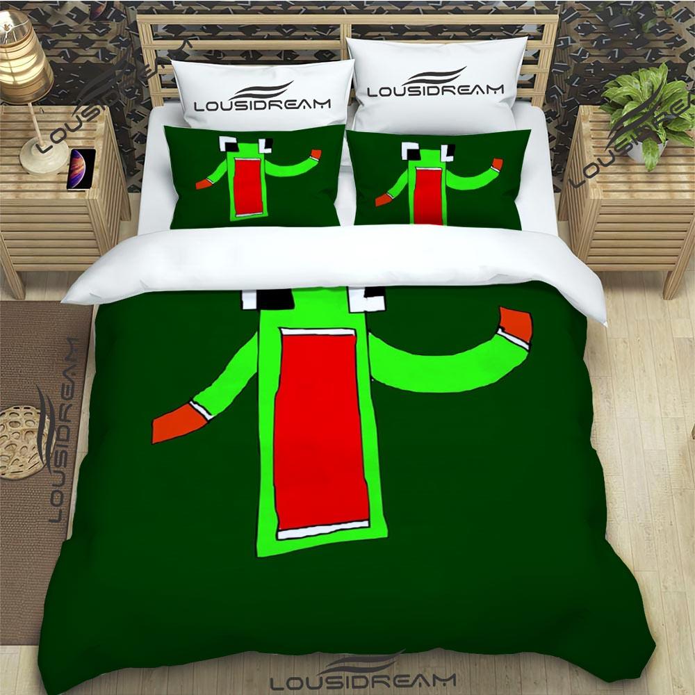 Cartoon Funny Play Unspeak.able Bedding Set Bedroom Soft Bedspreads for Bed Comefortable Duvet Cover Quilt and Pillowcase