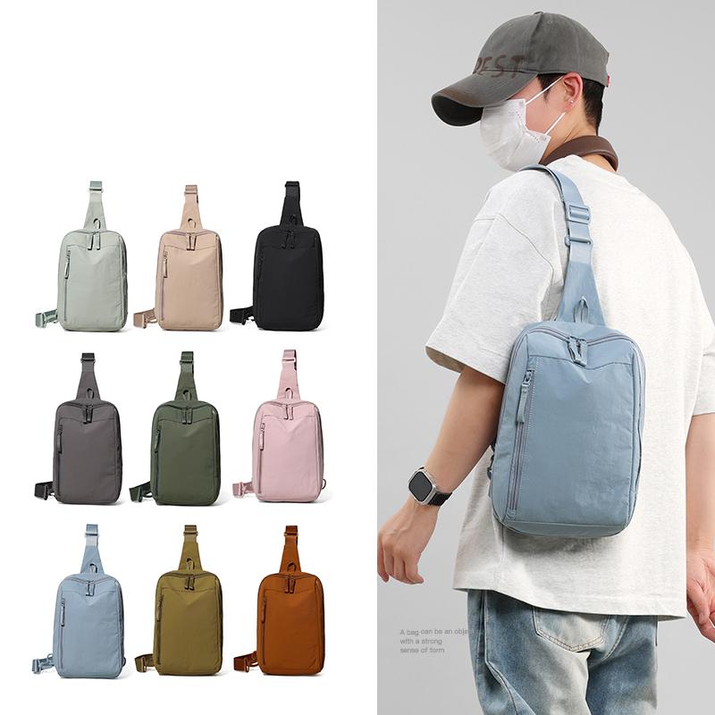 Travel Crossbody Bag Women's Chest Bag Solid Color Shoulder Bag