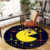 1pc Pac-Man, Maze Round Chair mat Area Rug - Non-Slip, Floor Mat for Office, Bedroom, and Indoor Decor c1125183
