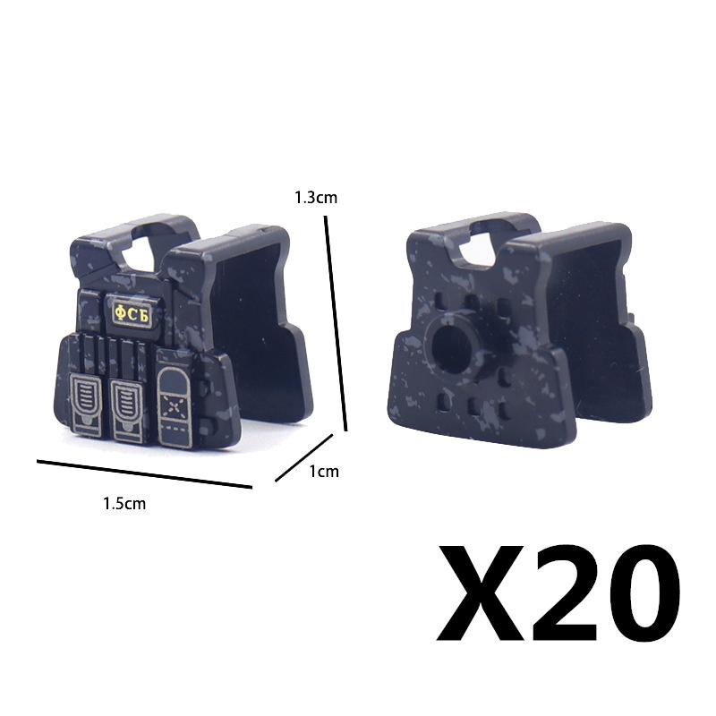 Military MOC Soldier Figure MOC Building Blocks Special Forces Accessory Alpha Helmet Vest Backpack Belt Kit Mini Toy Gifts K127