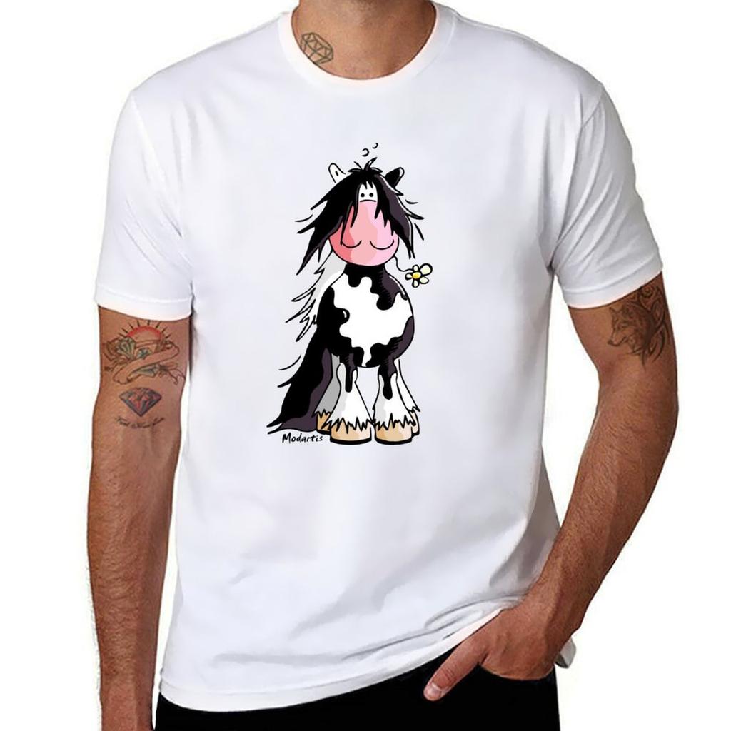 Cute Pinto Horse Tshirt Casual Pattern Print Tee Shirt