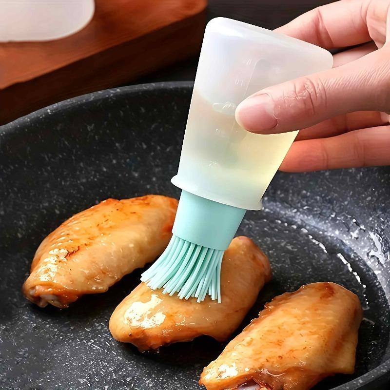 2PCS Silicone Oil Bottle Brush Grill Oil Brushes High Temperature Resistant Basting Brush Liquid Oil Pastry Kitchen Baking Tool