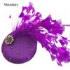 New Top Hat Linen Ladies Hat Feather Shape Bridal Top Hat Wedding Banquet Linen