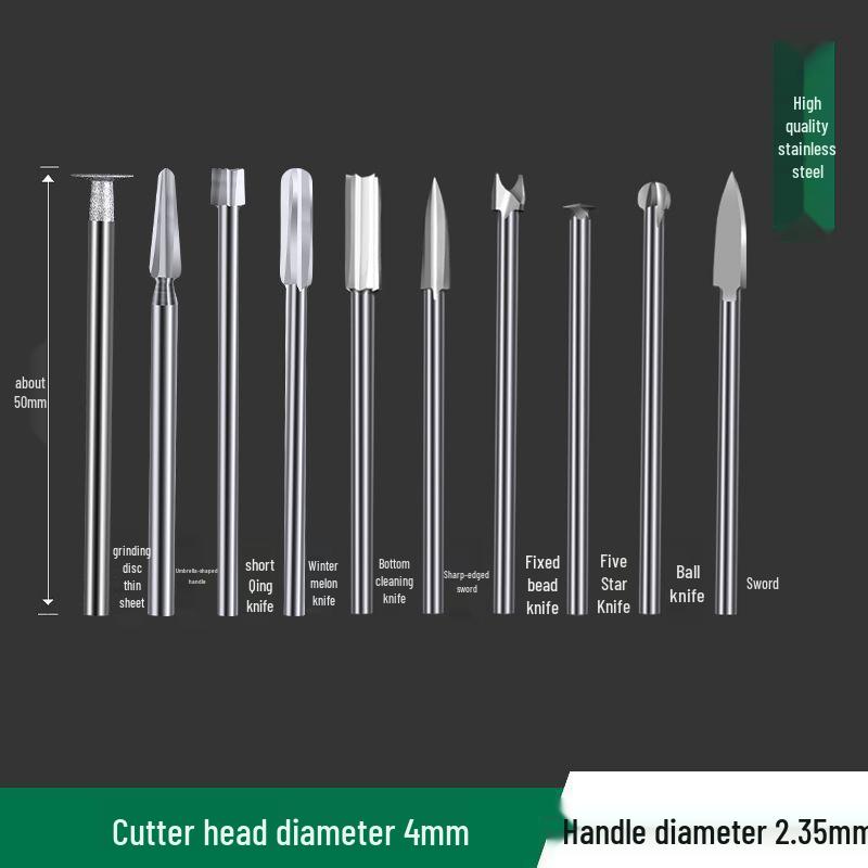 Electric Engraving Tool Set: Dental Machine, Engraving Knife, Steel Drill Bit, Walnut & Wood Carving, Woodworking Scribing & Sword Knife.